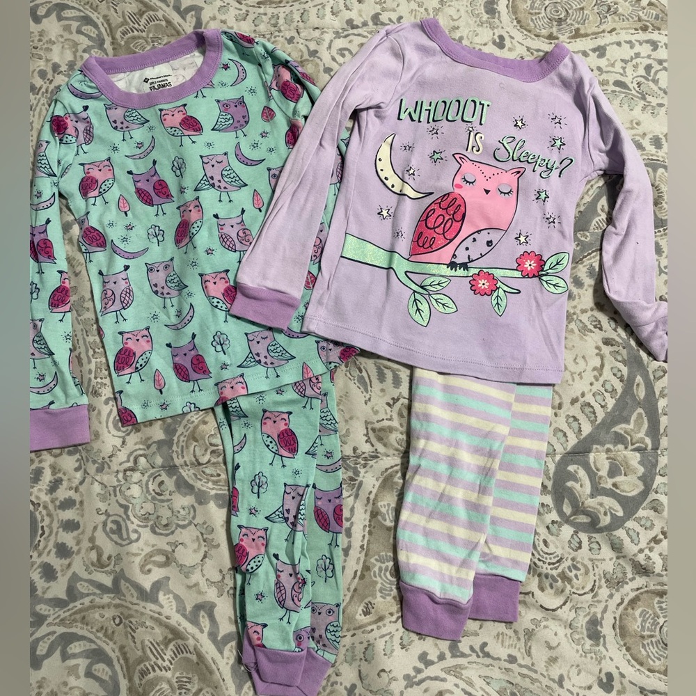 3T Owl Print Kids Set